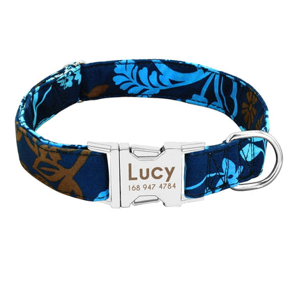 Adjustable Nylon Personalized Collar