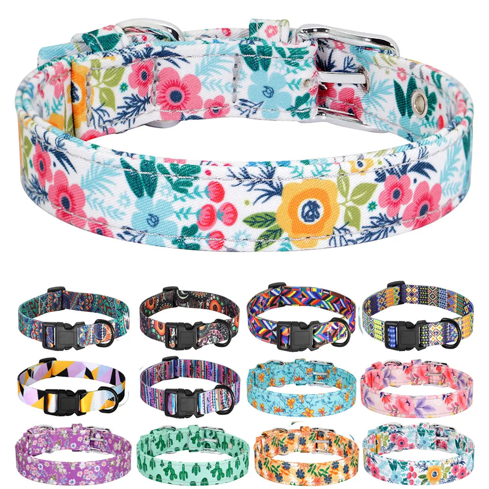 Fashion Printed Nylon Collar